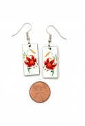 Orange Lily Earrings